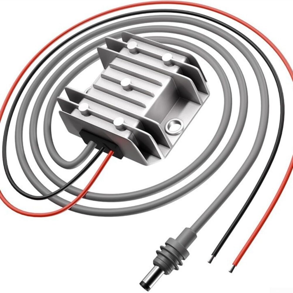 Convertitore DC-DC 30 V 3,5 A 105 W, IP68 impermeabile per Starlink per Mini, alimentatore di rete da 12 V/24 V a 30 V con cavo, alloggiamento in alluminio per camion, camper, campeggio