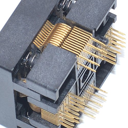 qfp48-05 socket ic burn-in tesing socket otq-48-05-01 05mm pitch 7x7mm ic dimension open-top socket soldering versionqfp48