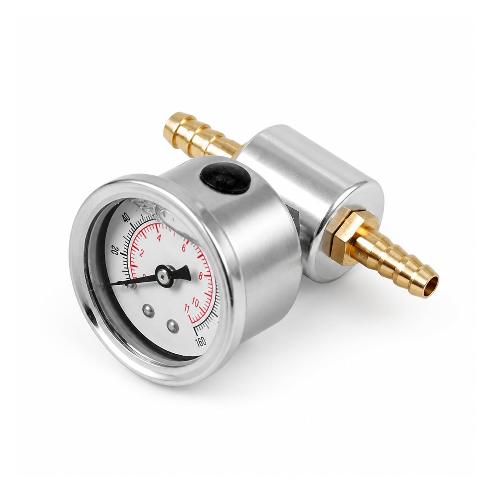 Ciśnieniomierz, Zestaw Miernika Ciśnienia Paliwa 0-160 PSI Ze Złączem 1/8 NPT | Adapter Trójnika Metalowego, Złącze 1/8 NPT, Zakres 0-160 PSI, Zastosowanie W Motoryzacji(A)