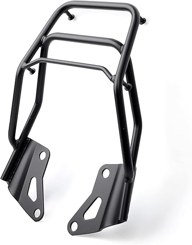 Miniatura 8 de Mokuo Portaequipajes trasero negro para motocicleta, portaequipajes de hierro compatible con Honda Grom MSX125 2016-2020