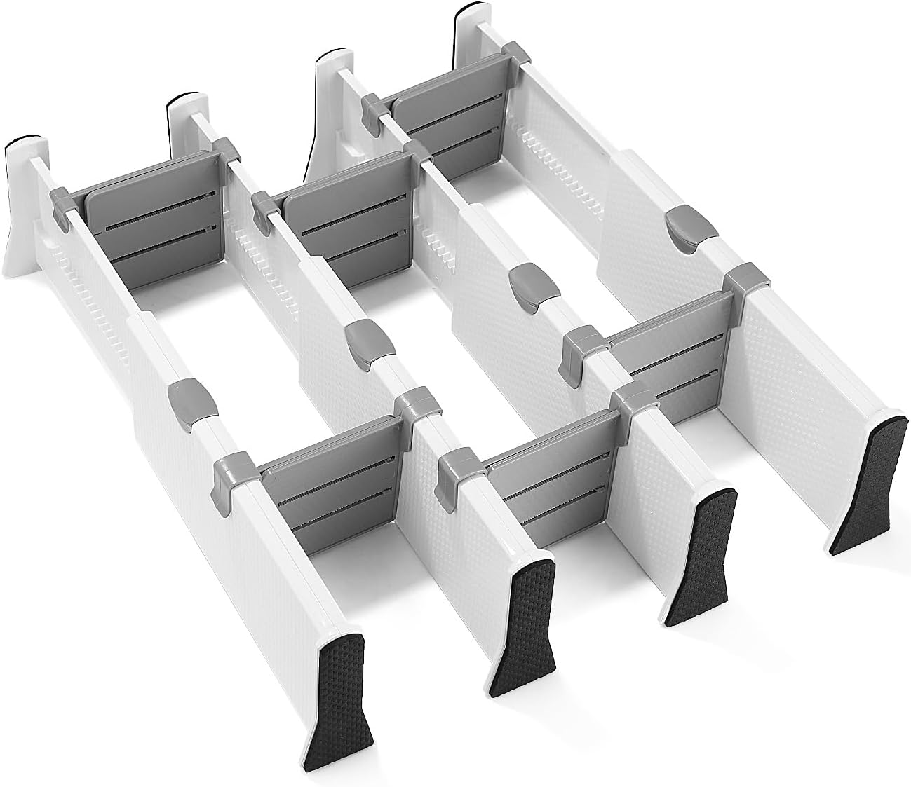 Organisateur Maison PP HOTUT Séparateurs Tiroir 18 Pièces - Organisateur Réglable Pour Bureau, Cuisine, Salle De Bain Organisateur Tiroir Réglable