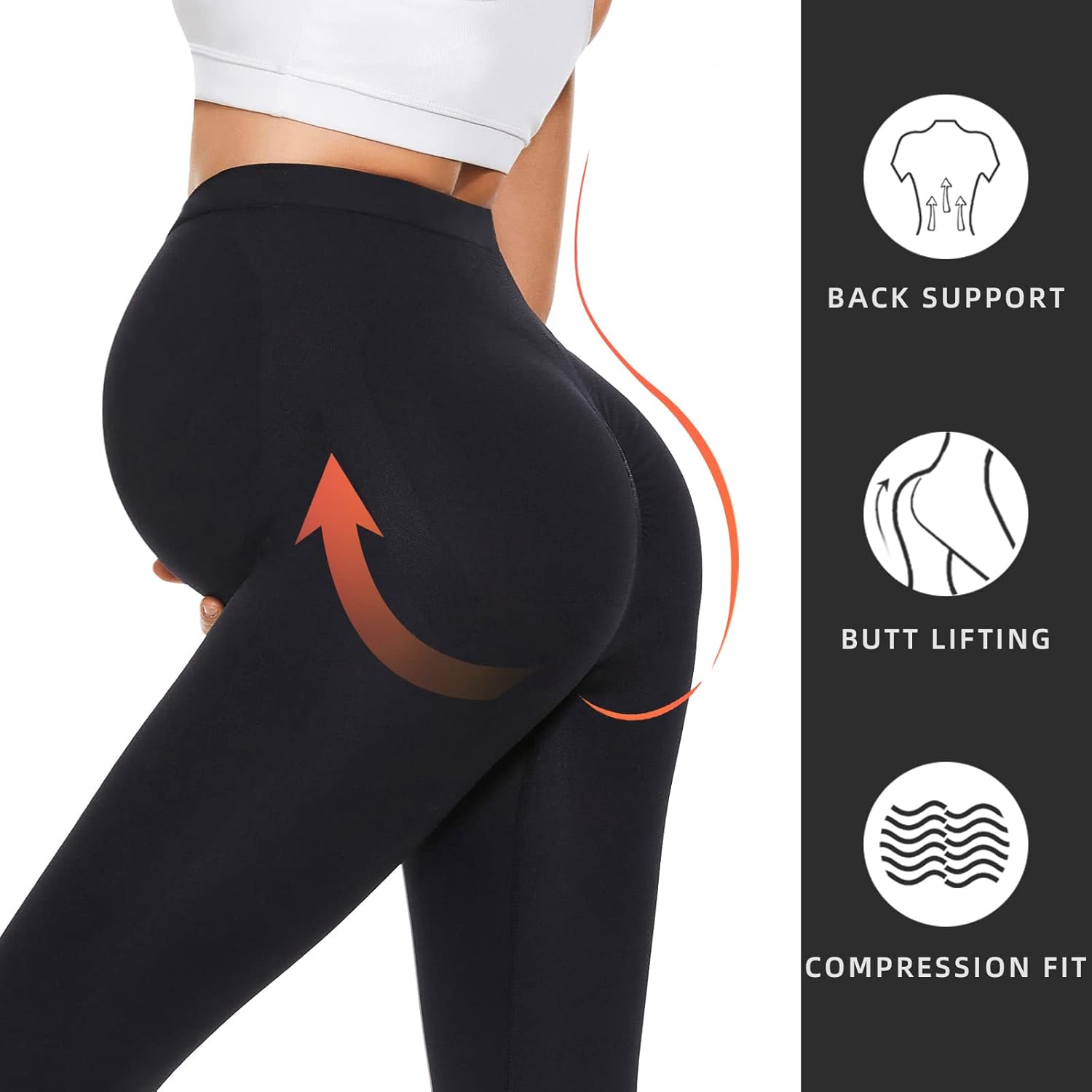 Purplepig Maternity Leggings Over The Belly Non-See-Through Butt Lift Soft Pregnancy Workout Pants Active Wear for Women : Clothing, Shoes & Jewelry
