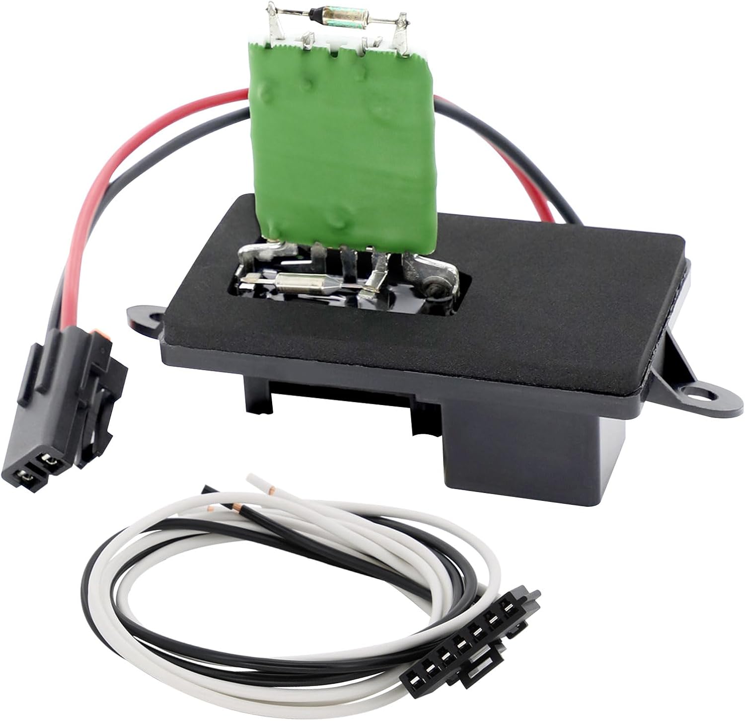 Manual Control HVAC Fan Blower Motor Resistor Kit Compatibe with Chevy, GMC & Cadillac Models - Silverado 1500/2500/3500, Tahoe, Sierra, Yukon, Escalade & More, Replaces 89019089, 15305077