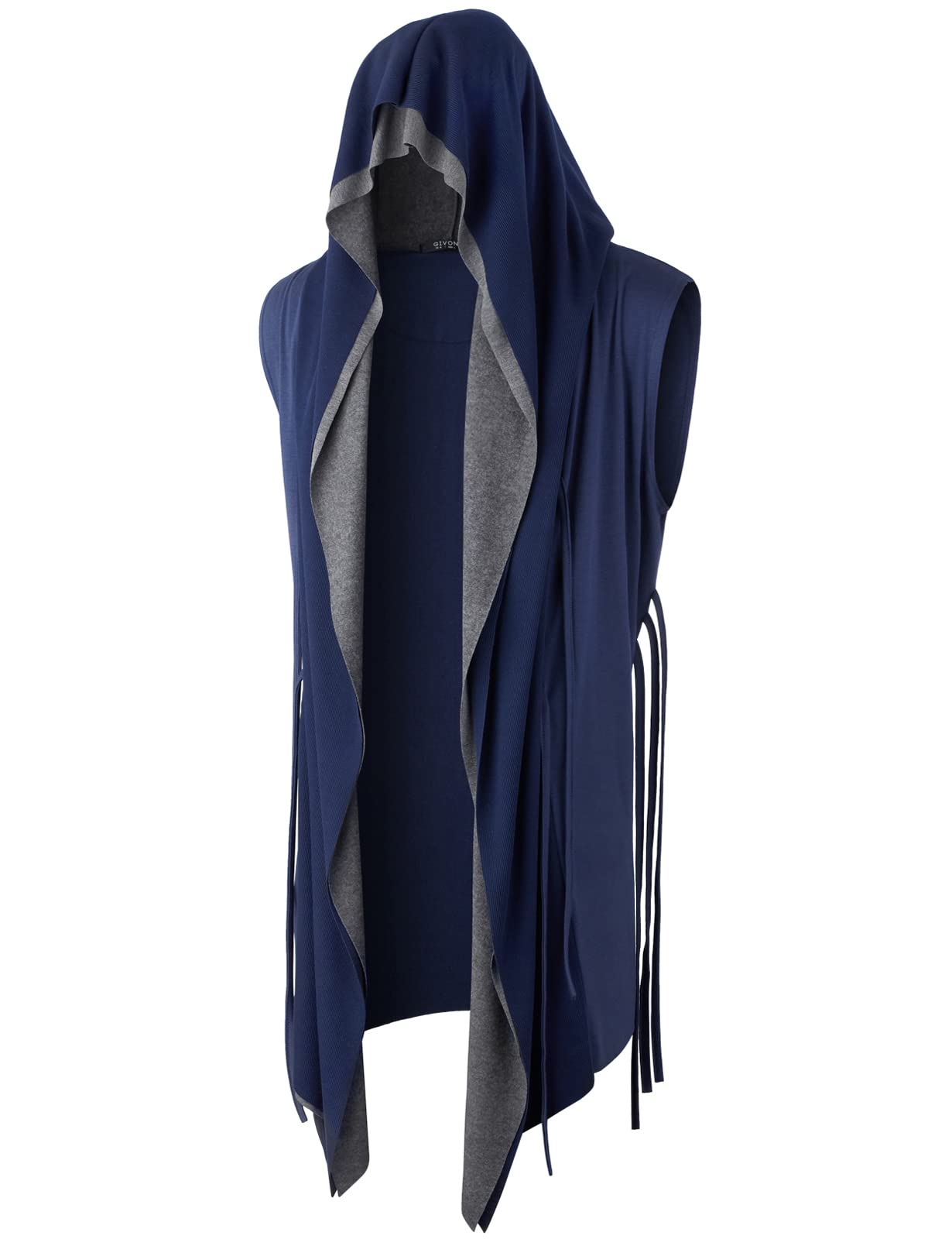 GIVON Men's Long Hooded Cardigan
