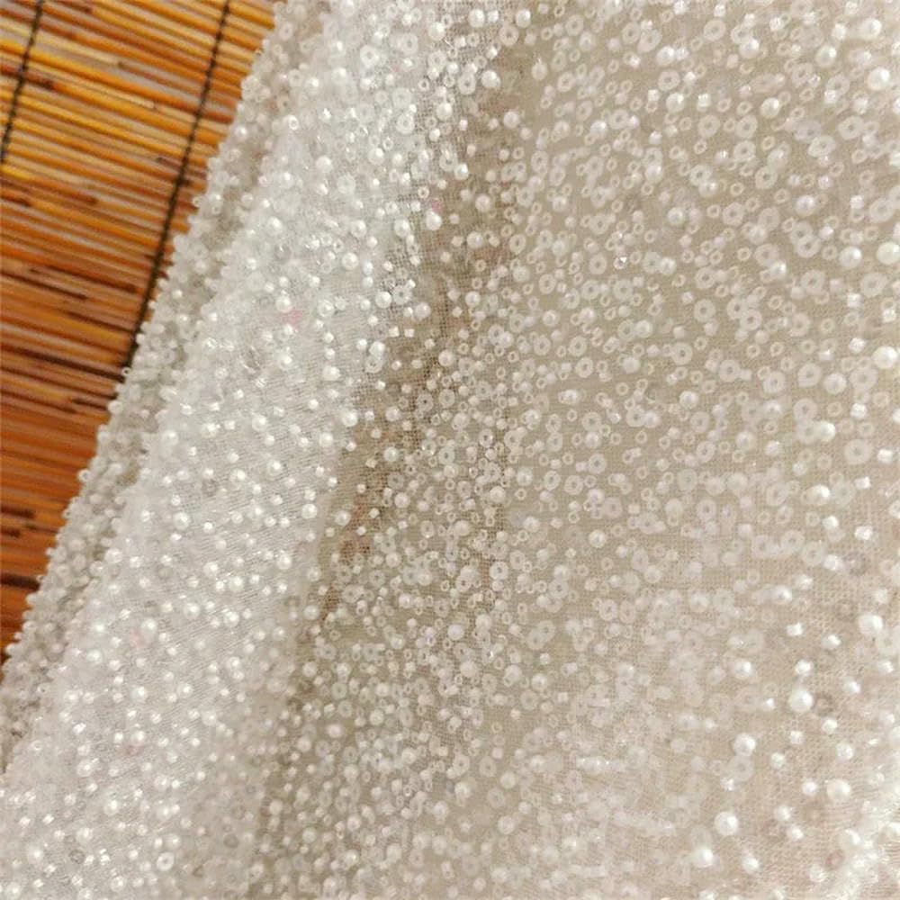 Tessuto in pizzo per cucire abiti, maglia ricamata, Yl8843, 130 cm, Cina