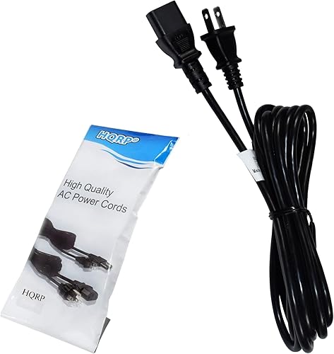 HQRP Cable de alimentación de CA de 10 pies compatible con receptor AV Onkyo TX-SR875 TX-SR876, cable de red receptor de CD CR-N755, certificado UL