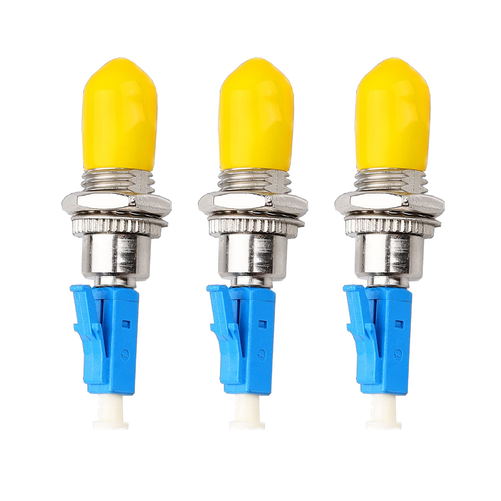 Lot de 3 adaptateurs de coupleur fibre optique UPC LC mâle vers ST femelle monomode