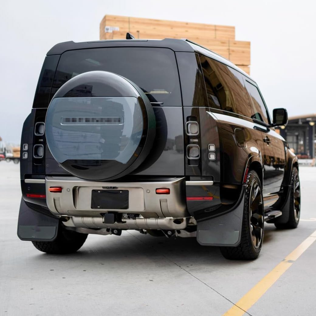 Spare Tire Cover Tyre Wheel Cover Protector Plastic Fits for Land Rover Defender 90 110 130 2 Door 4 Door 5 Door 2020 2021 2022 2023 2024 2025 (Tasman Blue-2)