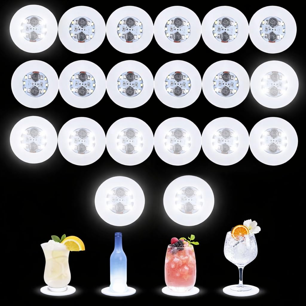 Autocollants Lumineux LED pour Stabiliser et Éclairer vos Bouteilles sans Fil