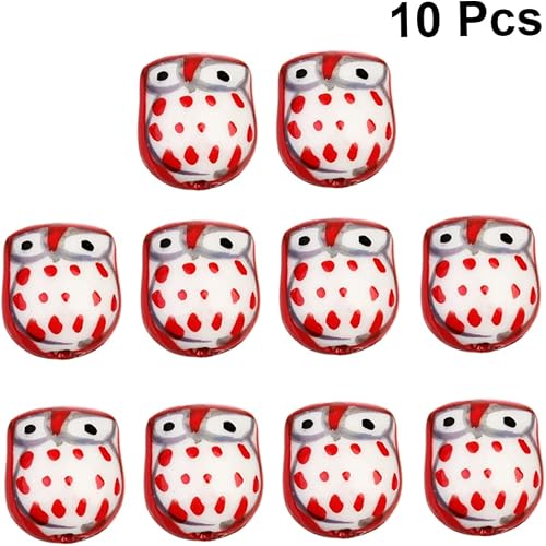 Miniatura 4 de EXCEART Cuentas de cerámica a granel Perlas dispersas Perlas de fabricación de joyas Cuentas de cerámica DIY Perlas de Cerámica Perlas de Cerámica