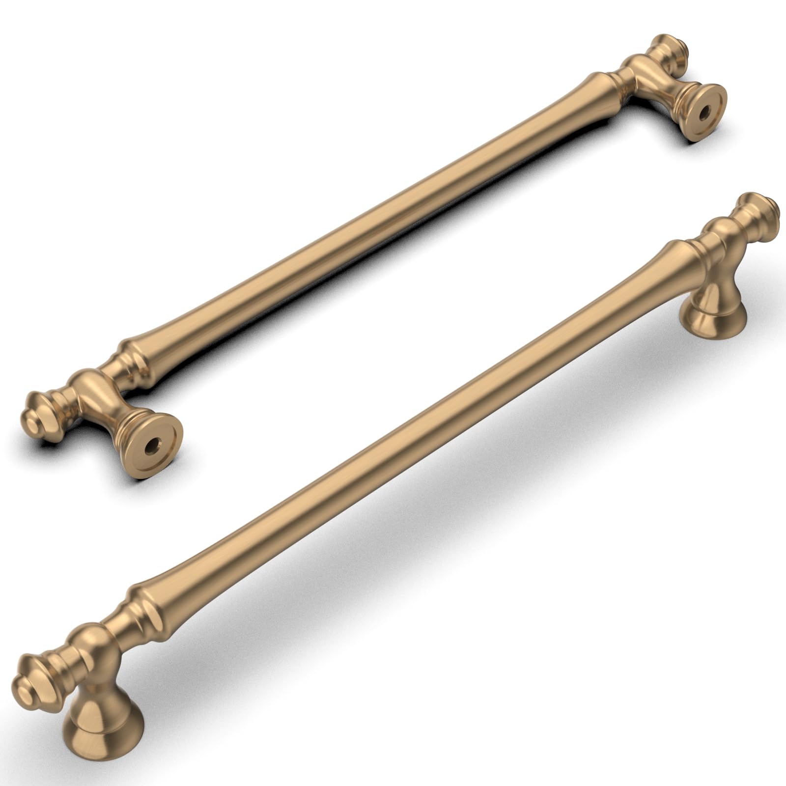 Photo 1 of Amerdeco 10 Pack Bronze Cabinet Pulls - 7.5 Inch(192mm) Hole Center Kitchen Handles for Bathroom & Dresser