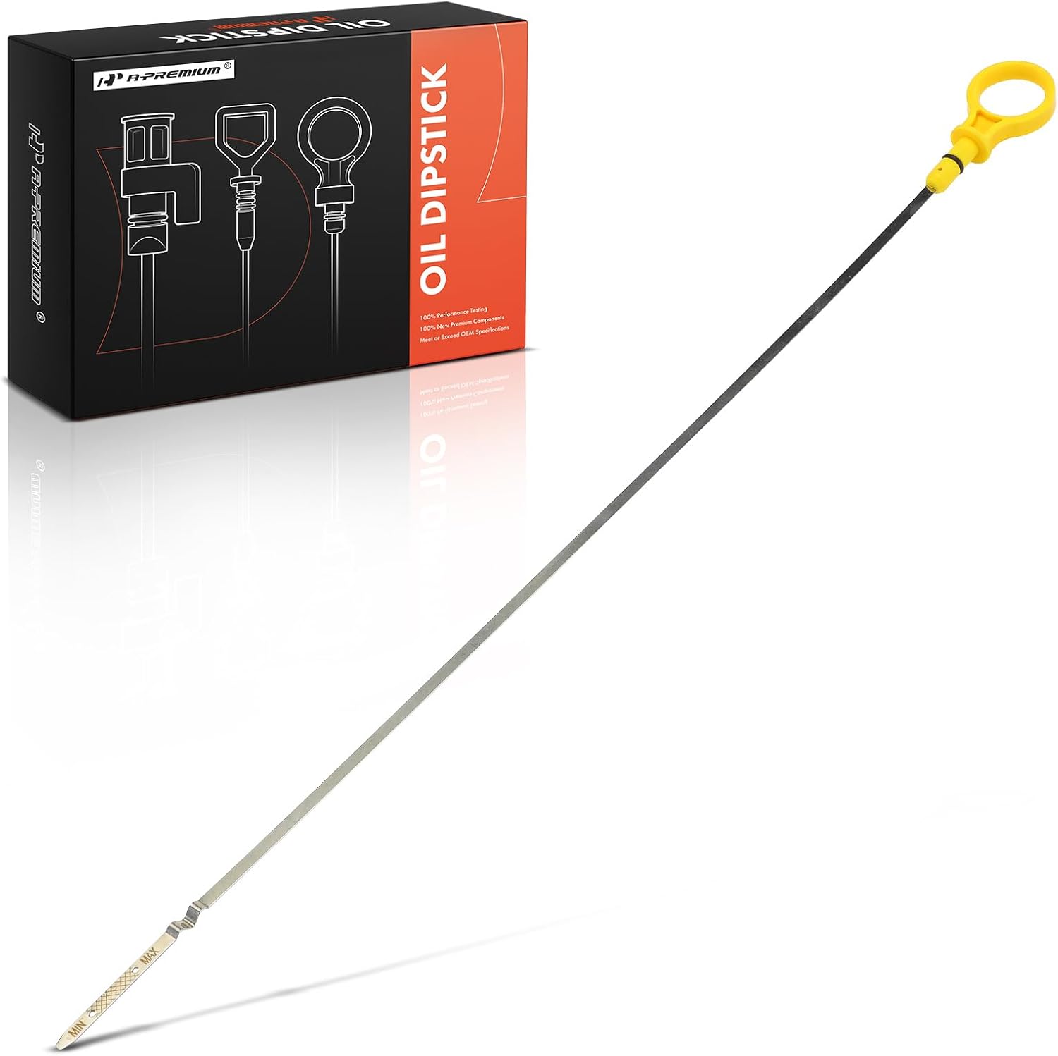 A-Premium L4 2.3L Engine Oil Dipstick (21.1 Inch) Compatible with Mazda 3 2007-2013, 6 2006-2007, CX-7 CX7 2007-2012, Engine Oil Measuring Rod Dip Stick