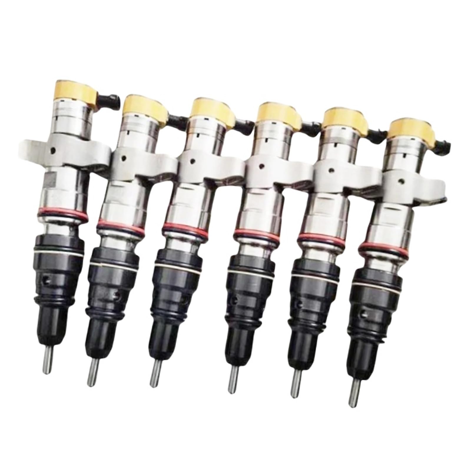 6 piezas inyector diésel 387-9433 3879433 10R7222 10R-7222 excavadoras, compatible con Caterpillar C9 330D 336D 340D, conjunto de inyectores reconstruidos