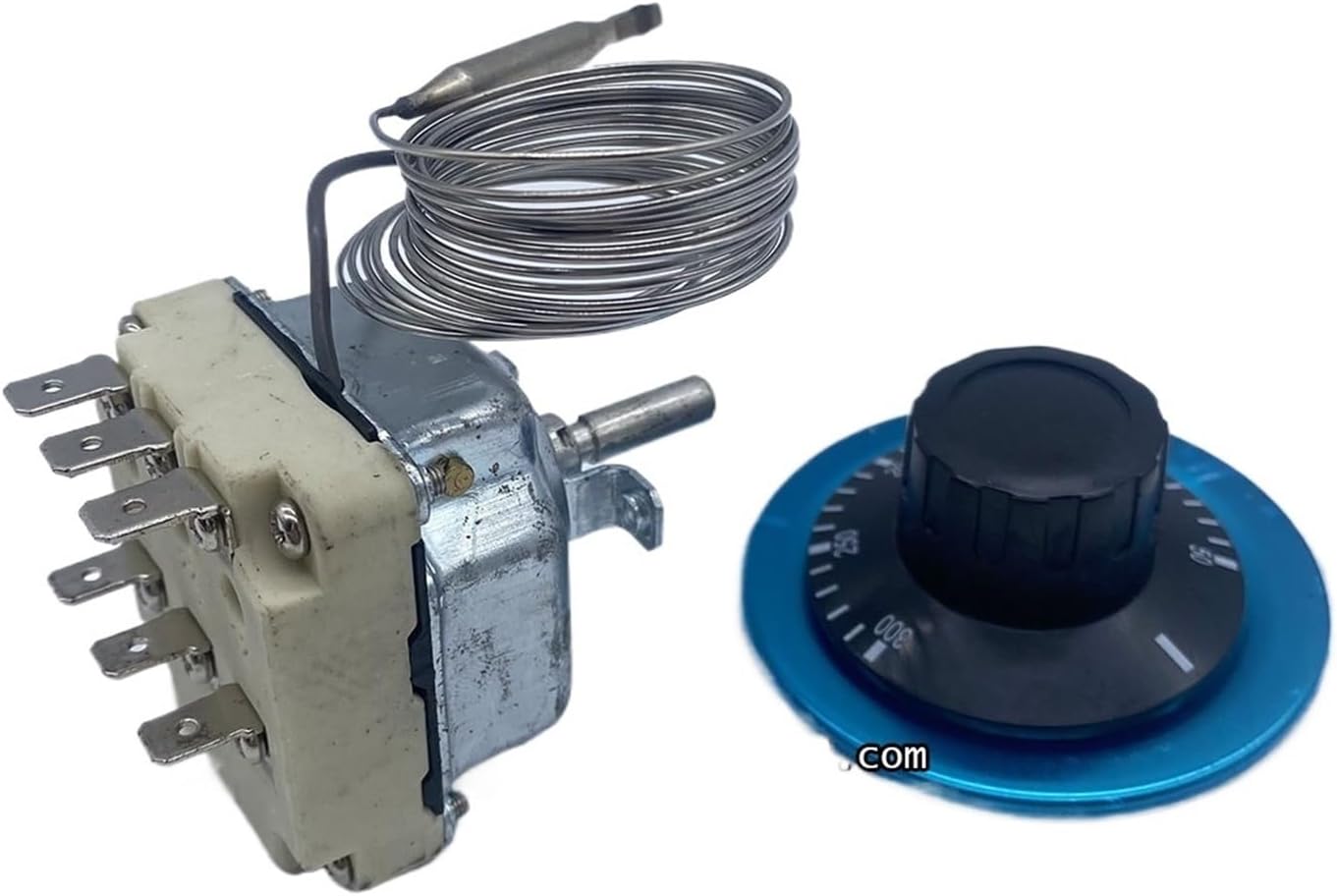 1pc 380V 16A 200CM Wire 6 Pins 50-300 Degree Safe Temperature Control Temperature Limiter Thermostat For Oven Fryer Stove