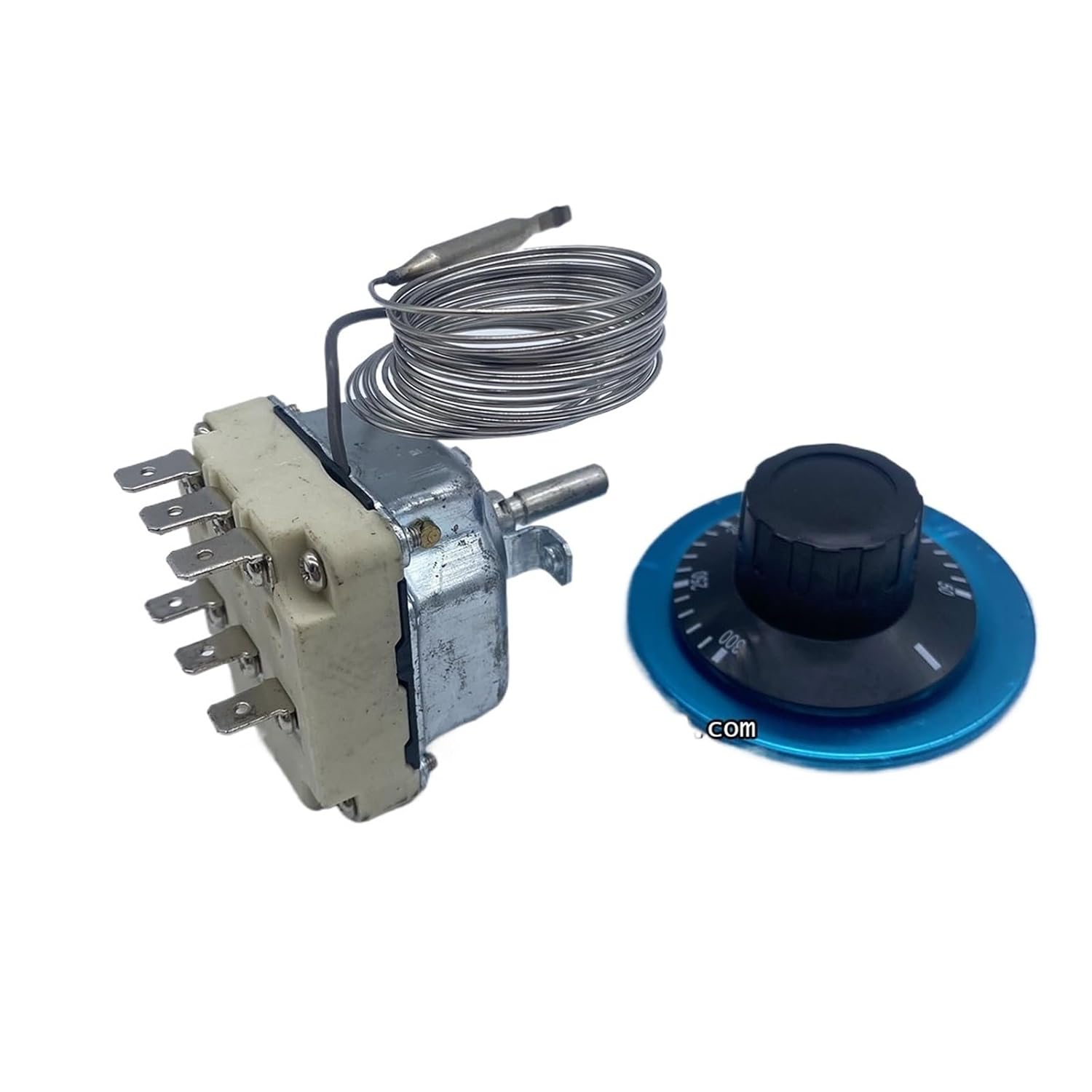 1pc 380V 16A 200CM Wire 6 Pins 50-300 Degree Safe Temperature Control Temperature Limiter Thermostat for Oven Fryer Stove