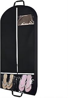 54 inch breathable travel clothing bag for men, with two mesh bags, black