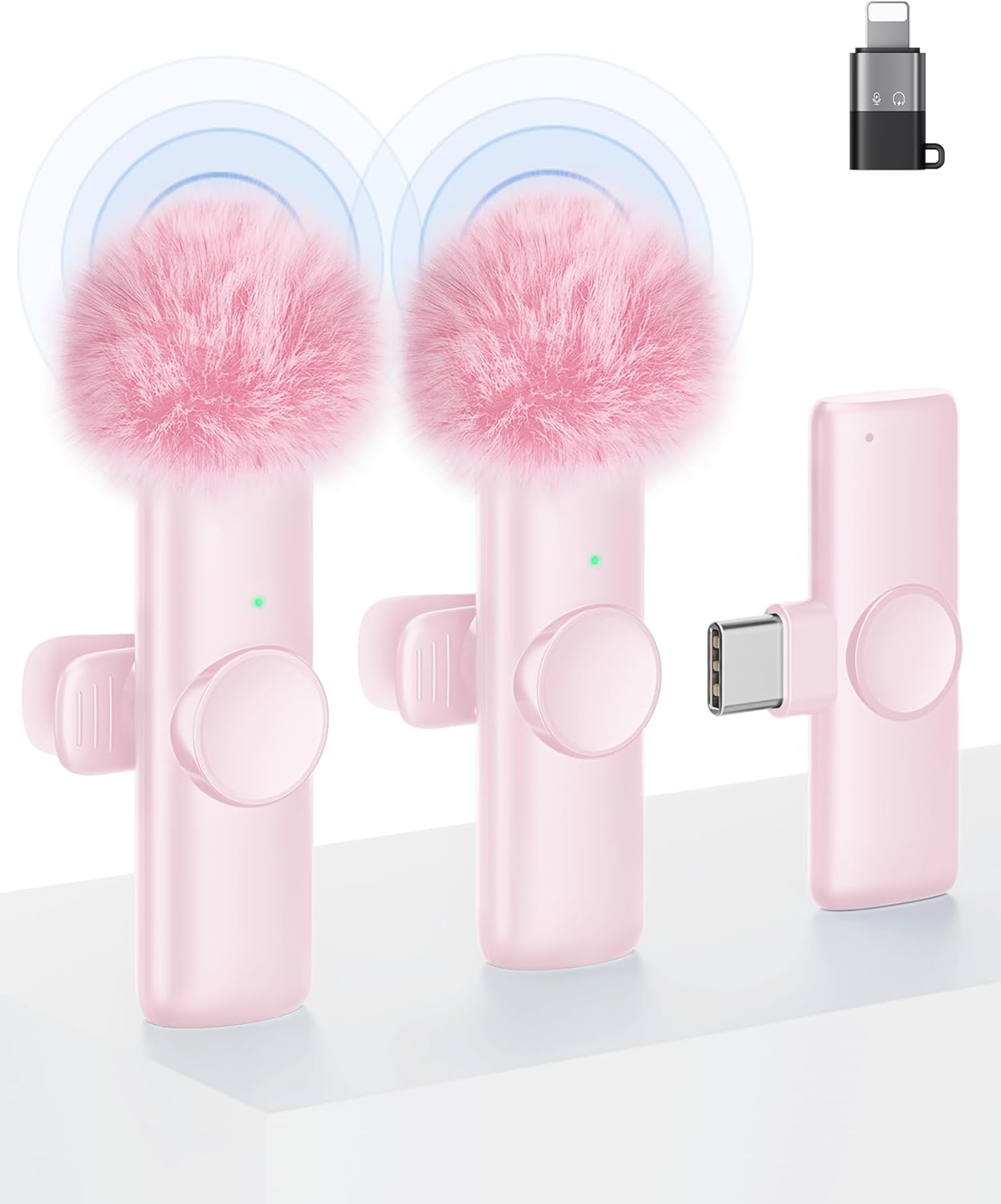 CZOCPOS Wireless Mini Microphone for Android-Dusty Pink