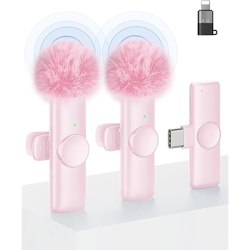 CZOCPOS Wireless Mini Microphone for Android-Dusty Pink
