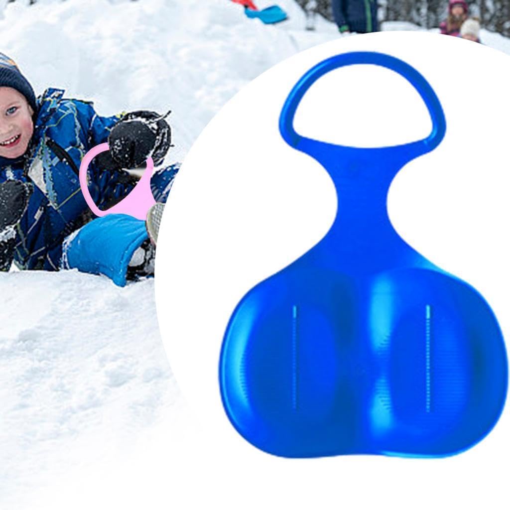 Snow Sled for Kids and Adult Snow Luge Skiing Board Sleigh Grass Sand Sliding Sled with Handle Downhill Sled