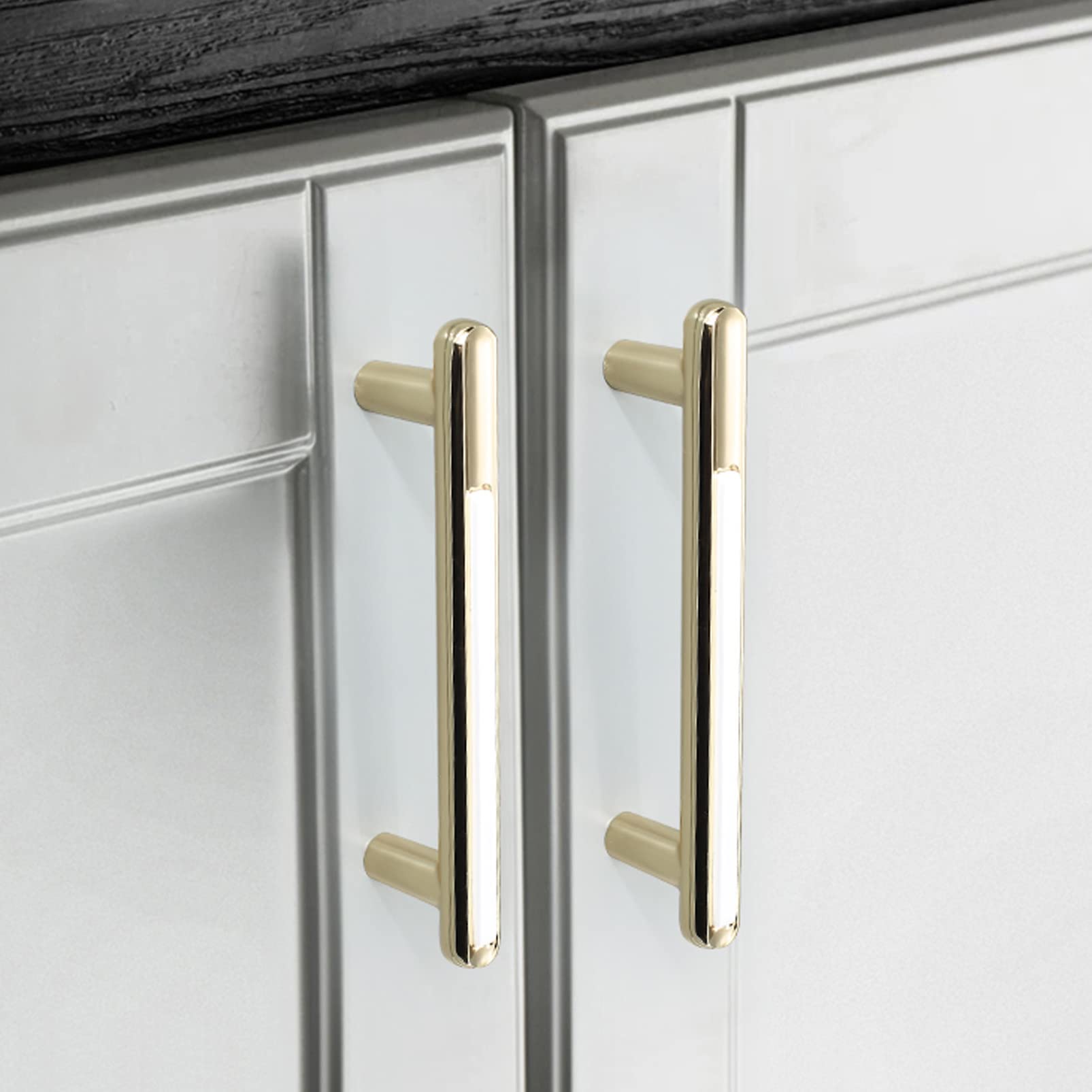 Mbhhu One Color Hidden Drawer Pulls，2 X Cupboard Hardware Handle Zinc Alloy Bathroom Cabinet Handles Wardrobe Dresser Drawer Handles Pulls Kitchen Cupboard Handles, With Screws(Hole Distance 192Mm)