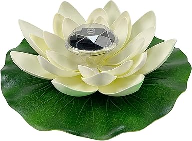 Image æ— Floating Lotus Light, Solar Powered LED Water Lily Flowers Artificial Flower Night Lamp for Fish Pond Garden Patio Aquarium and Outdoor Pool Decor Image æ— Floating Lotus Light, Solar Powered LED Water Lily Flowers Artificial Flower Night Lamp for Fish Pond Garden Patio Aquarium and Outdoor Pool Decor