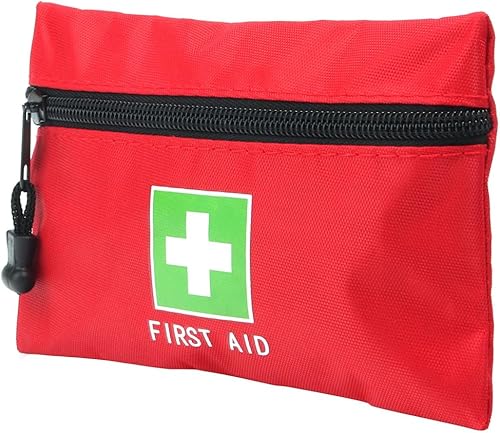 Miniatura 4 de Bolsa Roja de Emergencia de Primeros Auxilios Pequeña Vacía para Viaje, Bolsa de Rescate, Bolsillo de Almacenamiento para Primeros Auxilios