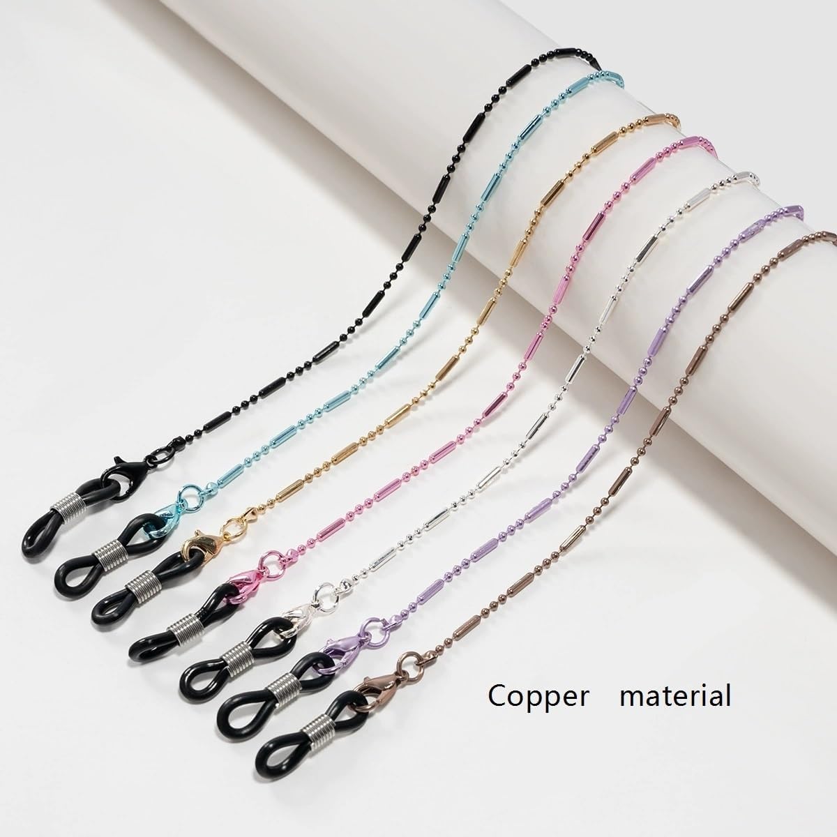 Women's Personalized Copper Temperament Eyewear Accessories Eyeglass Chains Fresh Sunglasses Hanging Neck