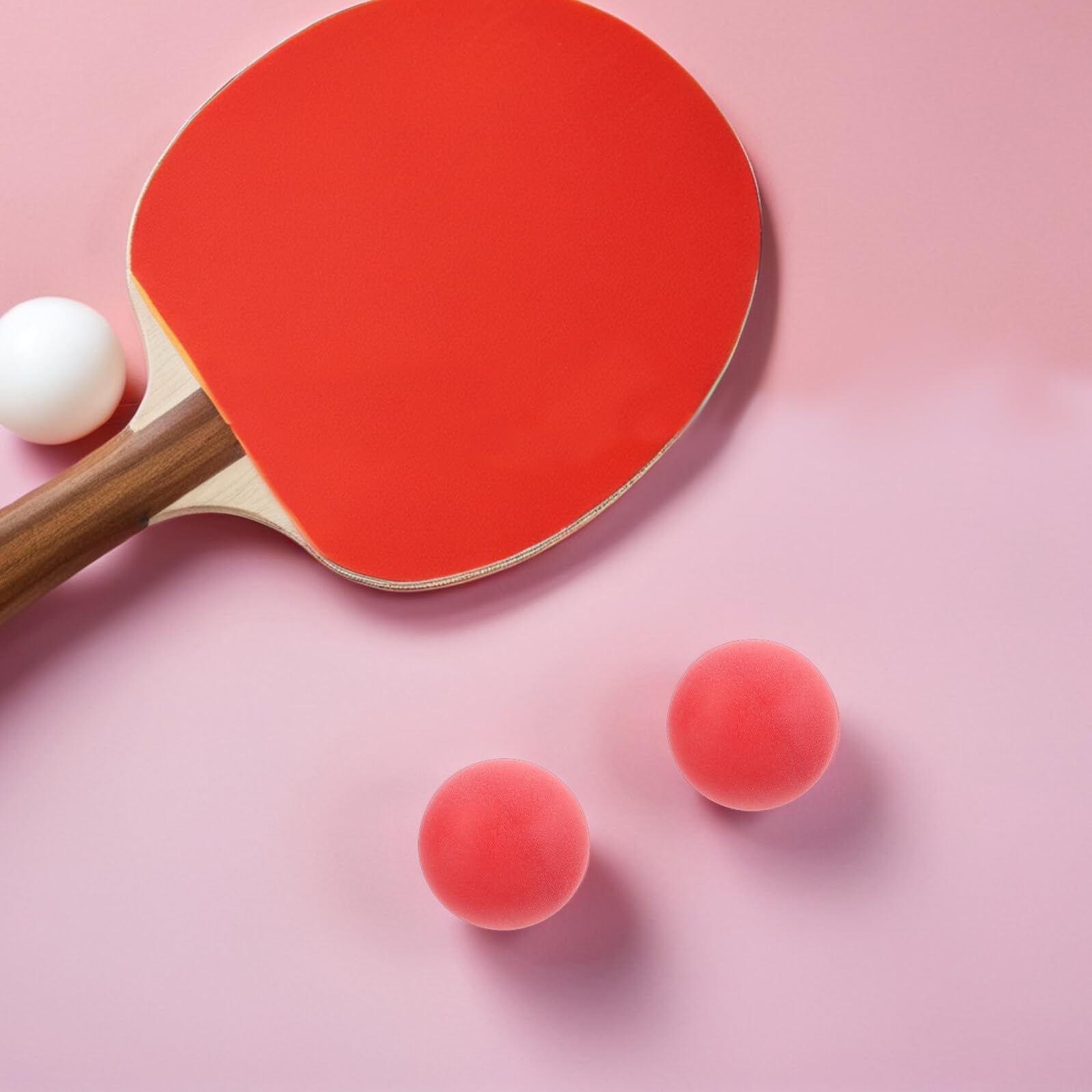 100 Stück Rote Mattierte Tischtennisbälle aus Pp Nahtlose 40mm Bälle für Selbstgemacht Basteln und Vielseitige Spielnutzung bei Karneval und Hochzeitsfeiern