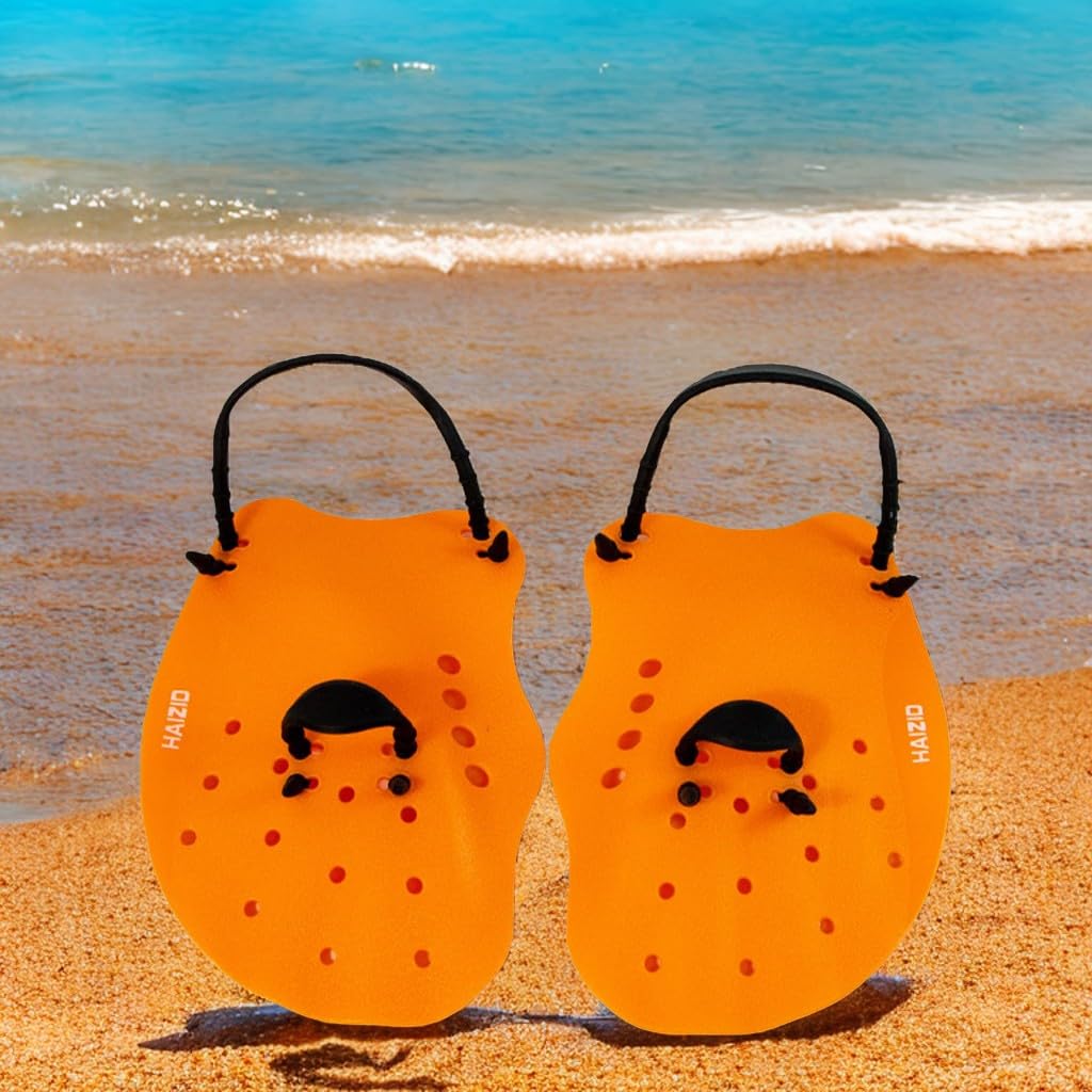 Palette per il nuoto, con cinghie regolabili, palette per il nuoto per adulti e ragazzi, attrezzatura e kit per l'allenamento in piscina, adatto agli adulti, accessori per l'allenamento (blu)