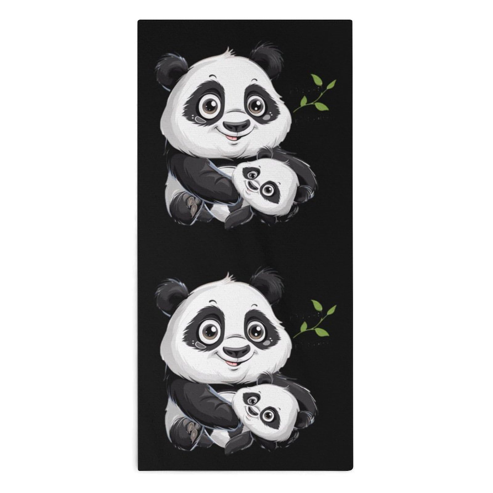 TXFBTRFSA Panda Mamas-Bears Hand Towels for Adult Face Towel Bath Beach Swim Accessories
