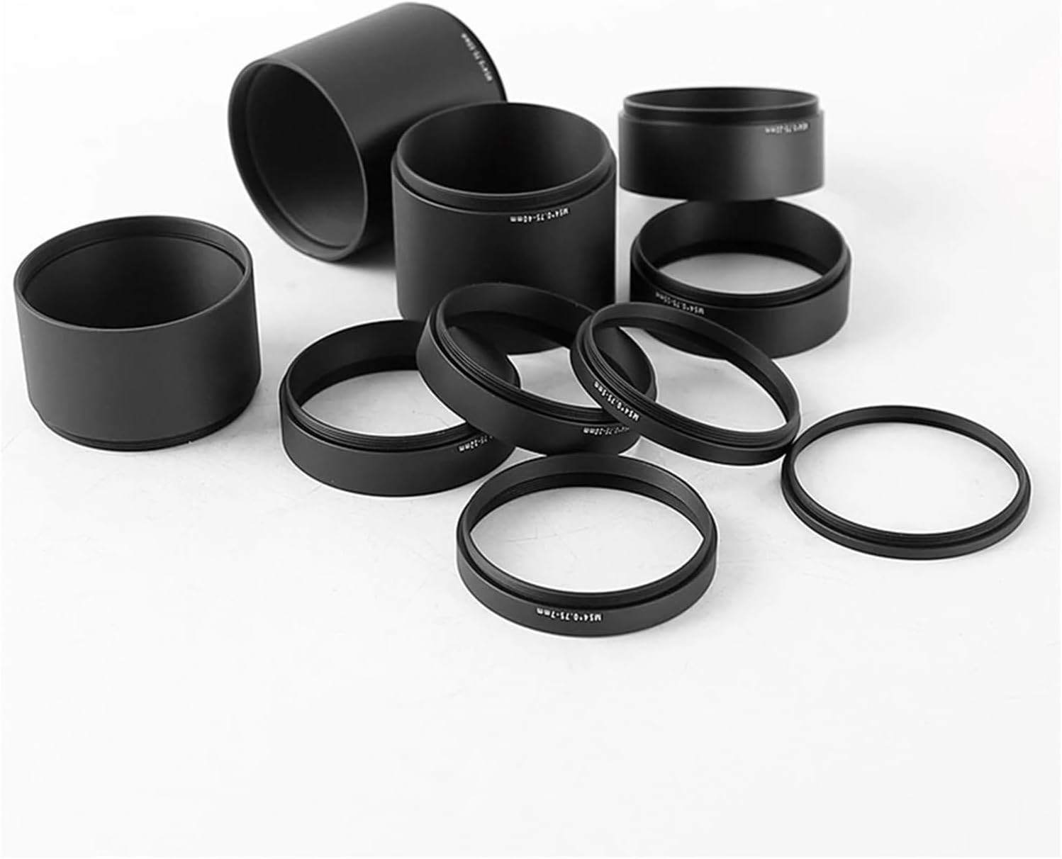 M54*0.75mm Camera Extension Tube Ring for Astrophotography 3/5/7/10/12/15/20/30/40/50mm(1 Kit-10pcs)
