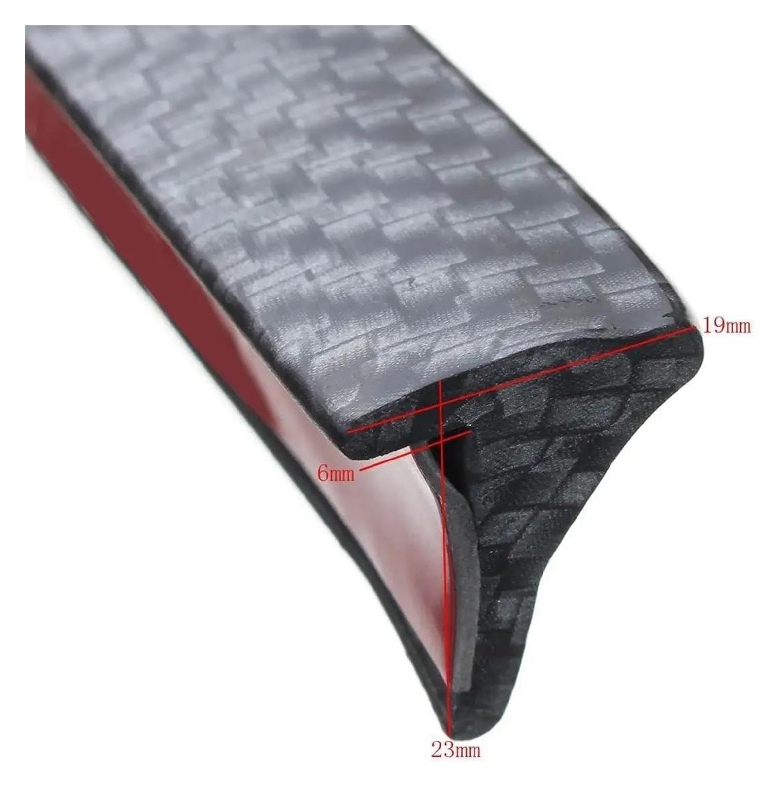 1,5 M Extensions De Bande Passage Roue Anti-Rayures Garde-Boue Voiture Fender Flare Extension Moulure Sourcil Garniture 4 X Carbone Sourcil Roue Voiture(4 X Carbon)