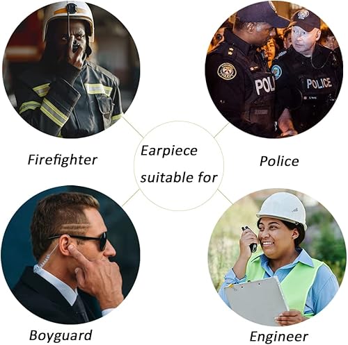 Miniatura 8 de Cp200d Auricular con micrófono PTT Walkie Talkie Tubo acústico Auricular para Motorola cls1110 cp200 cls1410 cp185 rdm2070d Radio de 2 vías, paquete
