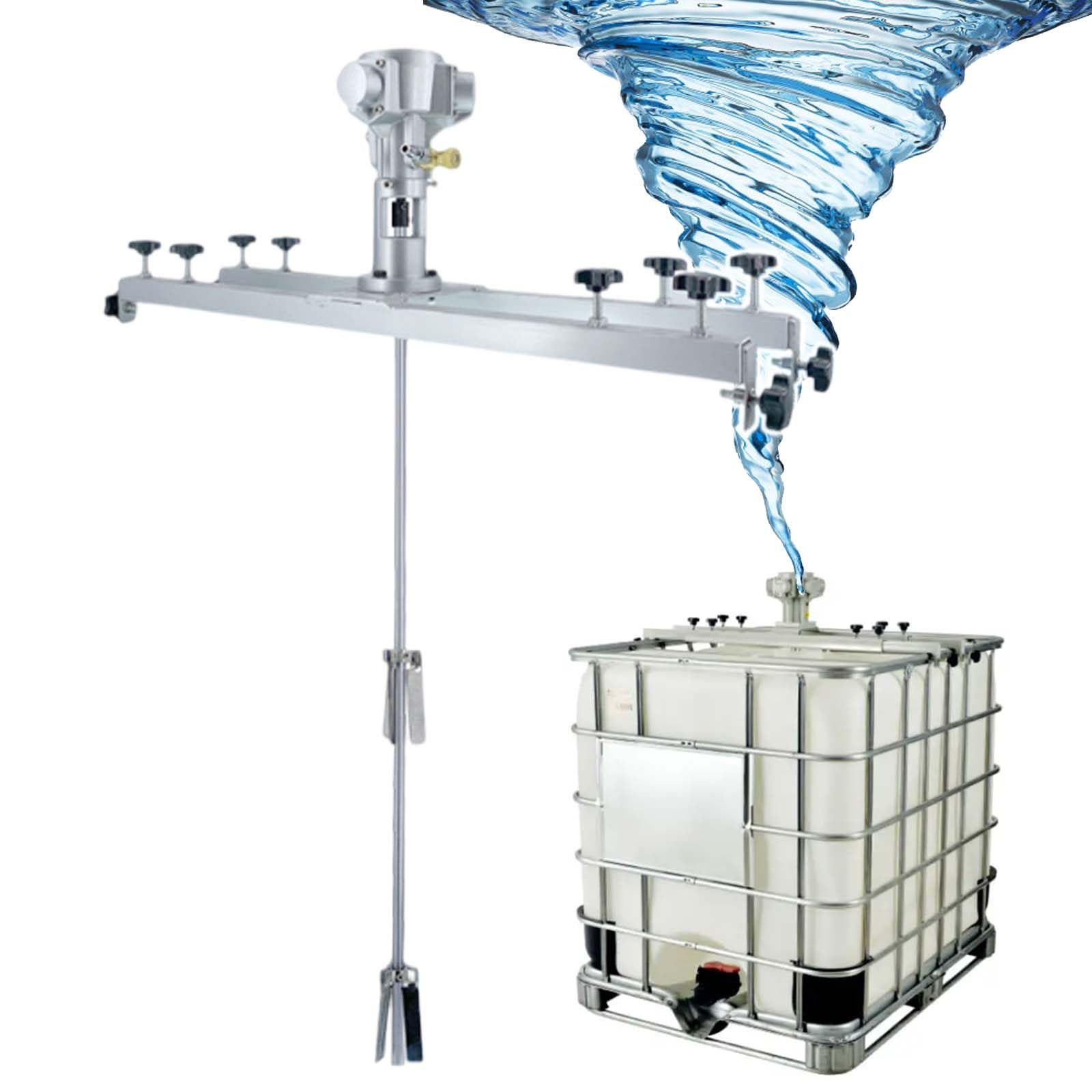 Mezclador para disolventes de tinta líquida, colector industrial IBC, potente mezclador de pintura para uso comercial, para pulverización/productos químicos/alimentos/textiles, 1/2HorsePower