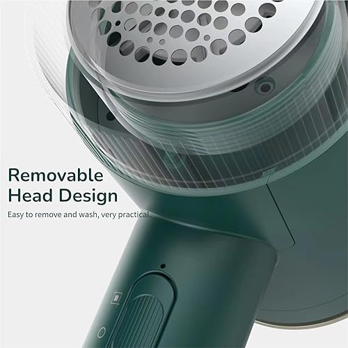 Miniatura 5 de Vaporizador de mano, afeitadora de tela, planchado y removedor de pelusa 2 en 1, calentamiento rápido de 10 segundos, afeitado rápido, mini plancha