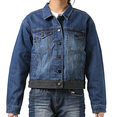 Volcom Junior's 1991 Trucker Fit Denim Jacket, Road Sky, M