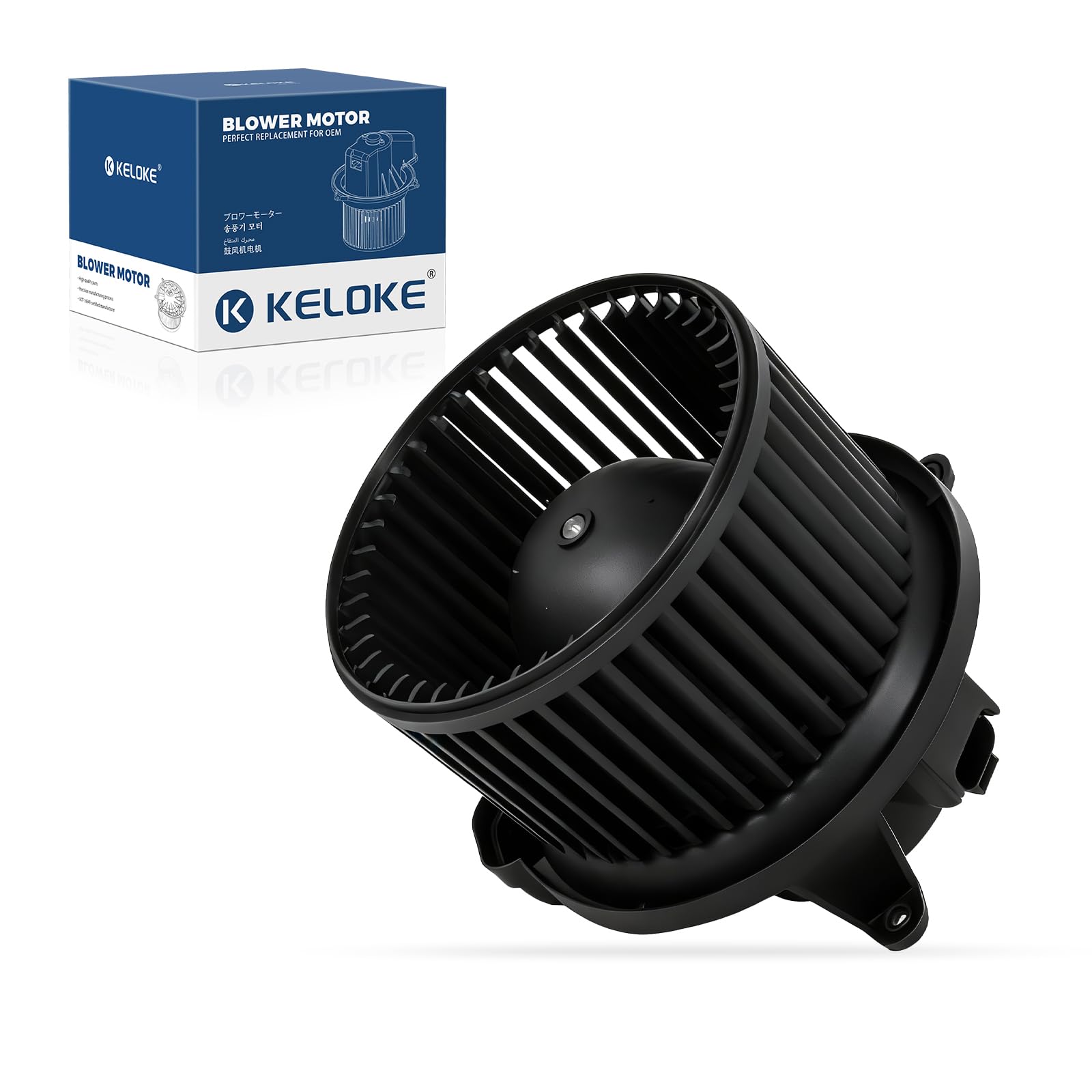 KELOKE Front HVAC Heater Blower Motor Fan Compatible with Nissan &amp; Infiniti | Titan 2004-2015, Armada 2005-2015 &amp; QX56 2004-2010, V8 5.6L Sport Utility, with Fan Cage, Replace# 700174 27226ZH00A