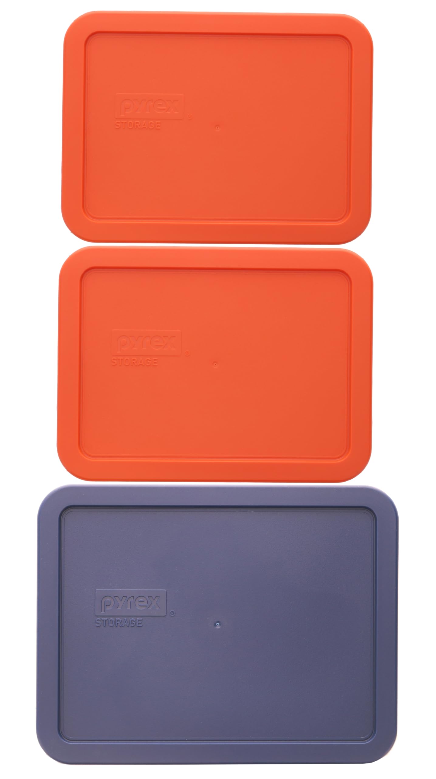 Couvercles de rechange Pyrex 7210-PC orange 3 tasses et 7211-PC bleu 6 tasses