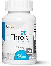 RLC, i-Throid 12.5 mg, Iodine and Iodide Supplement to Support Thyroid Health and Hormone Balance, 90 capsules (90 servings)