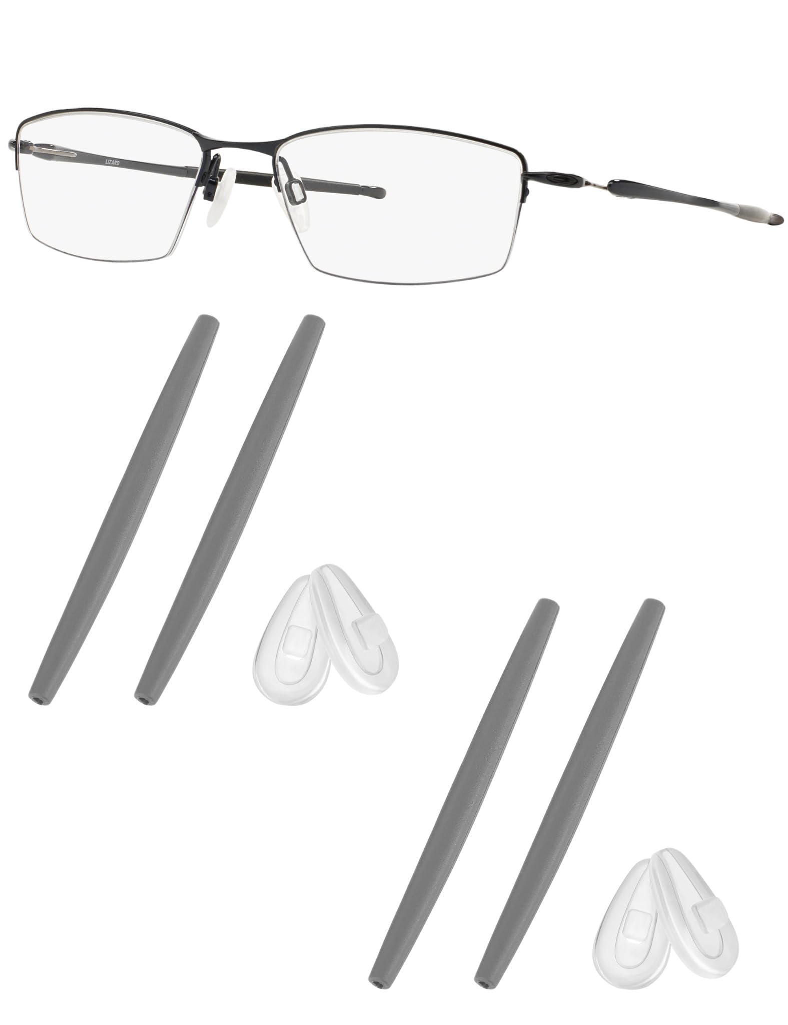 Replacement Earsocks &amp; Nosepieces Rubber Kits for Oakley Lizard OX5113 / OX5120 Eyeglasses