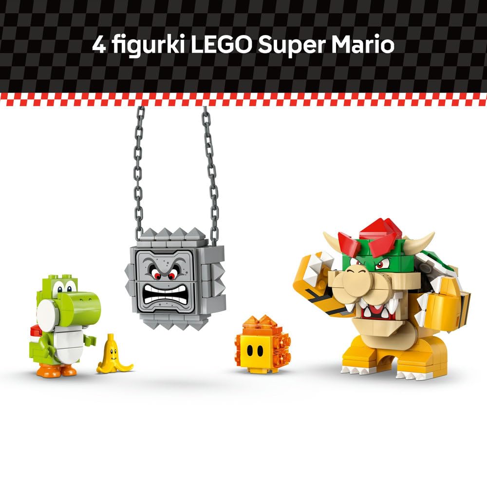LEGO Super Mario Mario Kart— Bowser i jego zamek 72039 | Zamek Bowsera, zestaw klocków dla dzieci, prezent dla fana Mario, interaktywna zabawka dla 9-latka, 1068 elementów