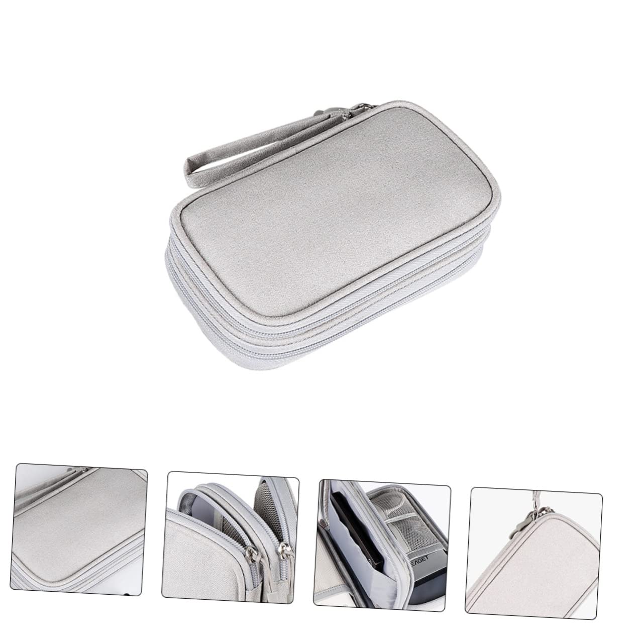 ARTIBETTER 3piezas Bolsa Organizador De Accesorios Electrónicos Estuche para Cables USB Auriculares y Disco Duro Diseño Compacto y Práctico para Viajes y Uso Diario