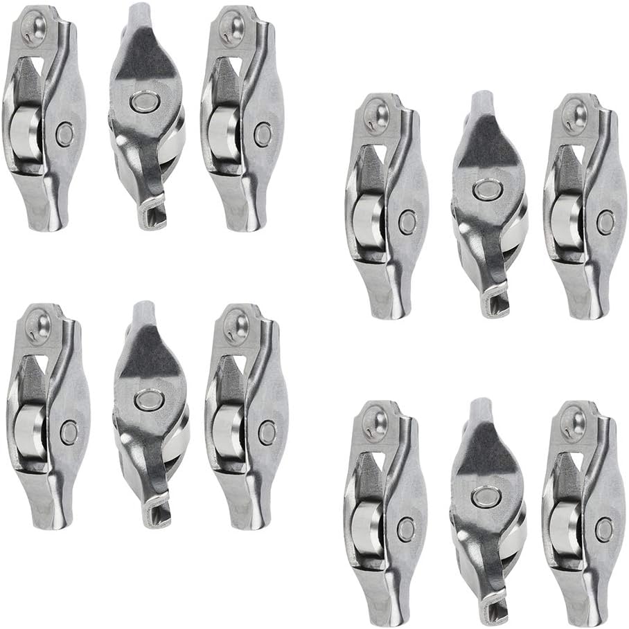 SCITOO 53020742AC Rocker Arm Replacement for 2004-2010 for Dodge Dakota 2002-2010 for Dodge for Ram 1500 2004-2009 for Dodge for Durango 2006-2010 for Jeep Commander Engine Valve Rocker Arm 12PACK