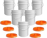 Vista 18 de ePackageSupply Premium 5 galones Recipiente de plástico de grado alimenticio con tapa Gamma Seal Fabricado en EE. UU. Libre de BPA Resistente