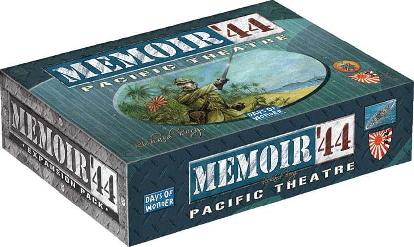 Asmodee Memoir '44 Pacific Theatre Board Game Expansion - Unleash New Frontiers of World War II Battles, Strategy Game for Kids & Adults, Ages 8+, 2 Players, 30-60 Minute Playtime