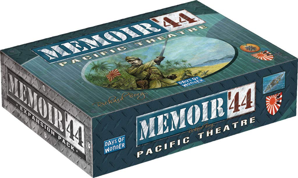 Asmodee Memoir '44 Pacific Theatre Board Game Expansion - Unleash New Frontiers of World War II Battles, Strategy Game for Kids & Adults, Ages 8+, 2 Players, 30-60 Minute Playtime