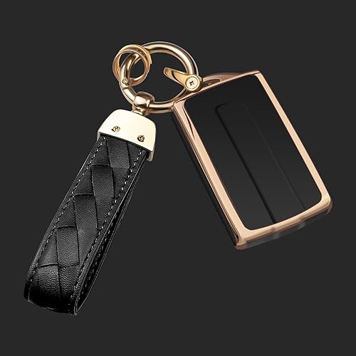 Miniatura 7 de Funda para llavero de Jeep compatible con llavero inteligente Grand Cherokee L Grand Wagoneer 2024 2023 2022 2021 (negro, 5 botones)