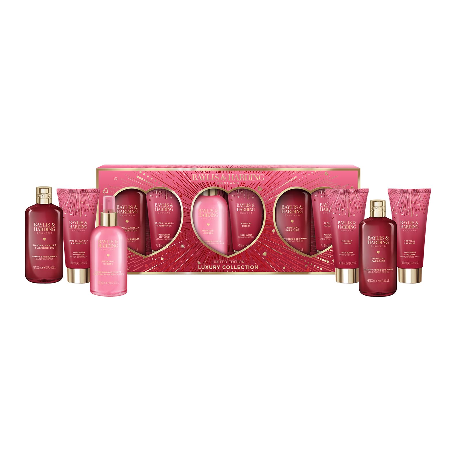 Baylis & Harding Midnight Cherry Limited Edition Body Pamper Gift Set (Pack of 1) - Vegan Friendly