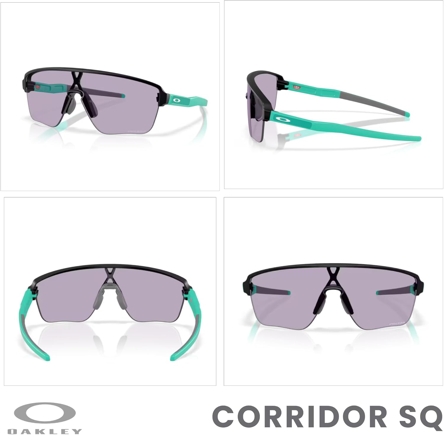 Oakley Corridor SQ OO9415 Rectangular Sunglasses for Men+ Bundle Accessory Leash Kit, Microfiber Pouch