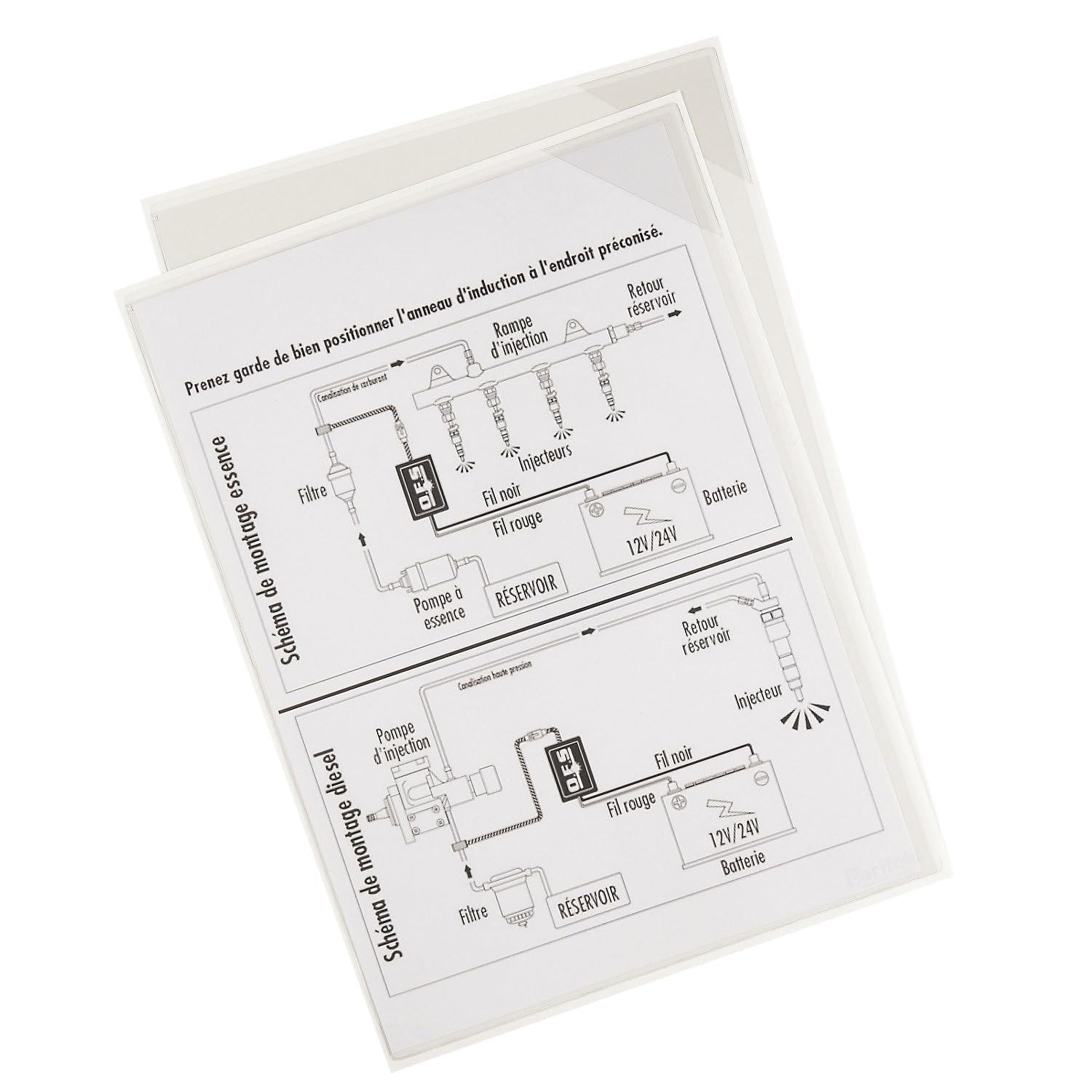 Pochette Kang Porte-copie TVIEW – Blanc, Dos Adhésif Repositionnable – 35,5 X 24,3 Cm – Sachet De 2 - 9